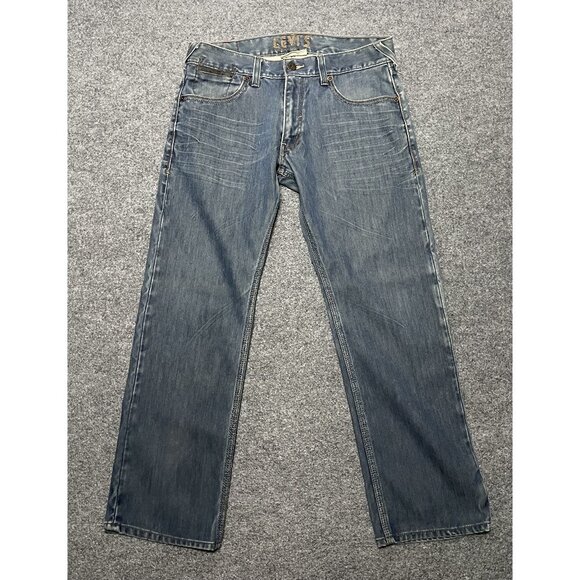 Vintage Levis 514 Slim Straight Jeans W34 L30 Denim Blue - Picture 1 of 12